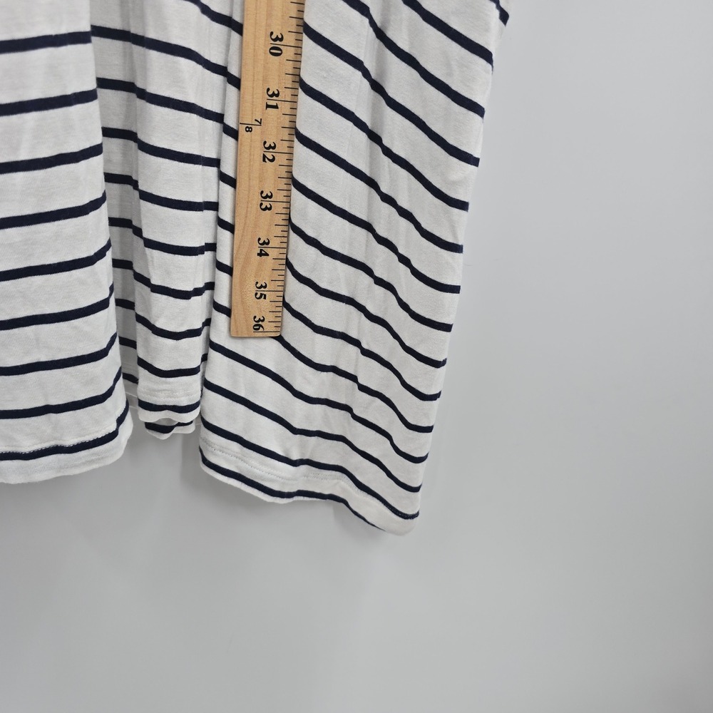 Melrose and Market Dress Womens 3X Striped Sleeveless Pocket Swing Navy White - Picture 4 of 9
